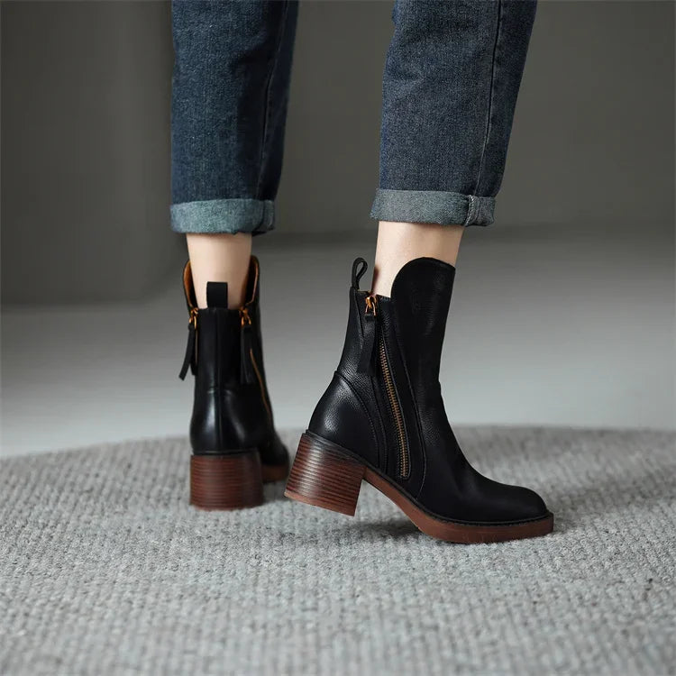 Grazia™ | Lederne Ankle Boots